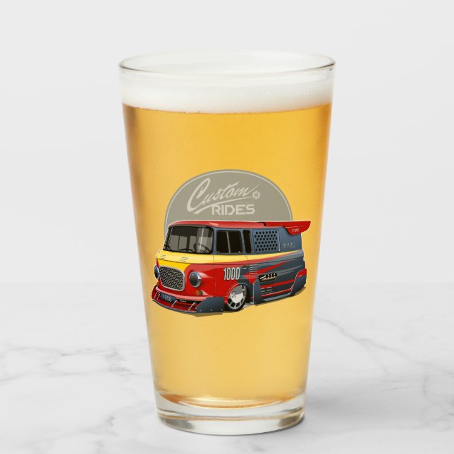 Customized retro race van concept glass (Front Filled)