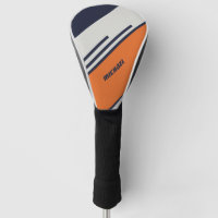 Customized Retro Stripes in  Blue Orange 