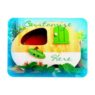 Customized Retro Vintage camper Magnet