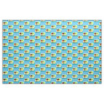 Customized Retro Vintage camper pattern blue Fabric