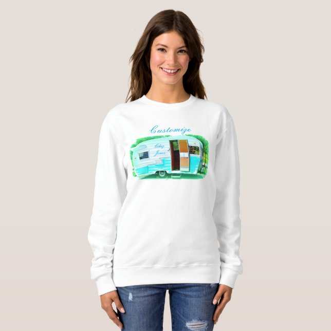 Customized Retro Vintage camper Thunder_Cove Sweatshirt (Front Full)