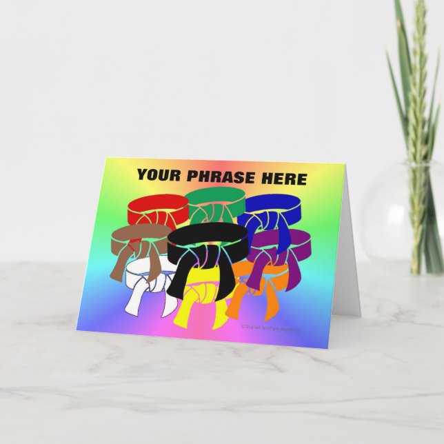 Customized Ring of Belts Invitations (Front)