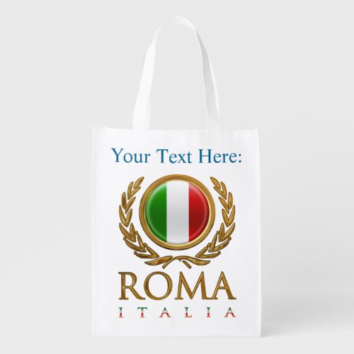 Customized Roman Design Reusable Grocery Bag