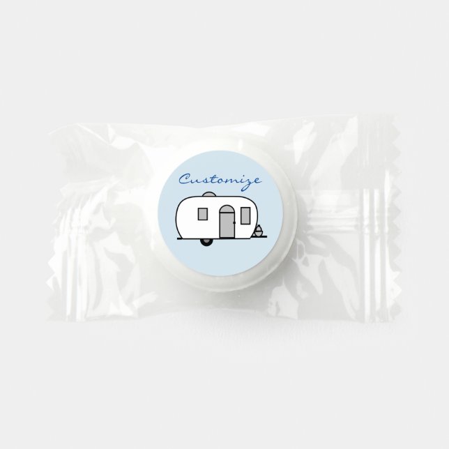 Customized Rounded Gypsy tiny caravan Life Saver® Mints (Front)