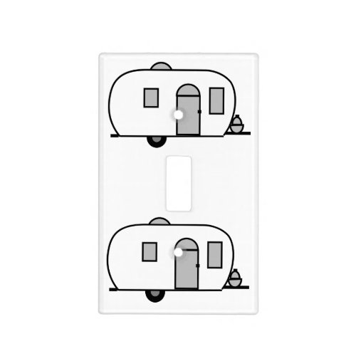 Customized Rounded Gypsy tiny caravan Light Switch Cover