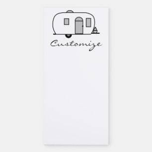 Customized Rounded Gypsy tiny caravan Magnetic Notepad