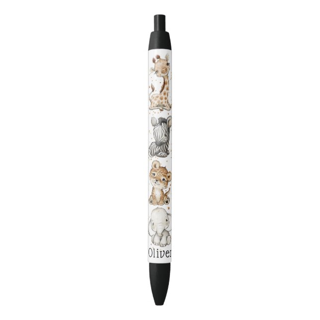 Customized Safari Animals Kids Pen (Front Vertical)