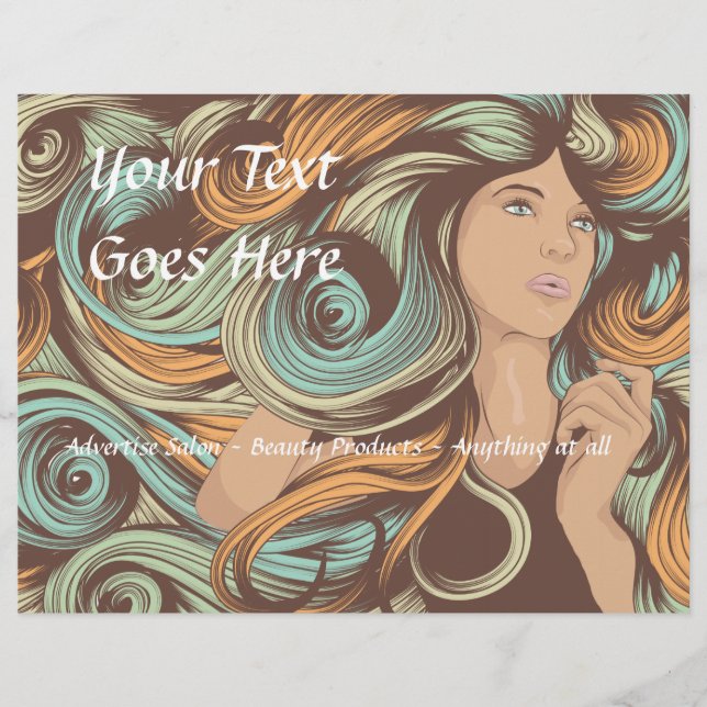 Customized Salon Flyer template (Front)