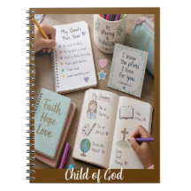 Customized School Notebook with Bible Messages
