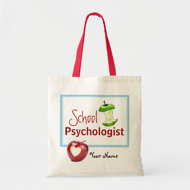 Customized School Psychologist Tote Bag (Front)
