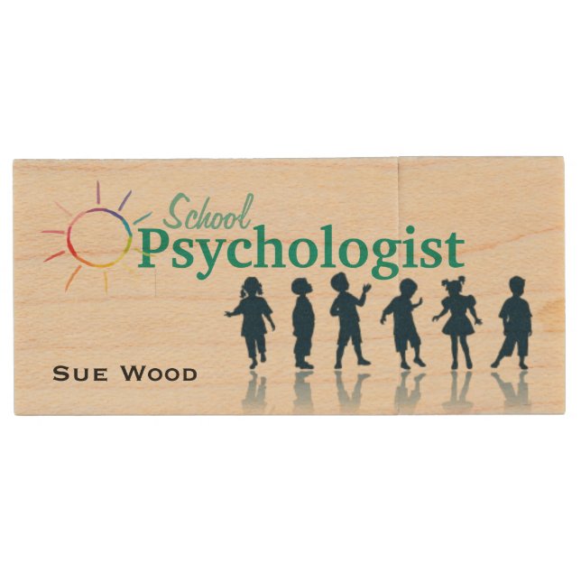 Customized School Psychologist's USB Flash Drive (Front)
