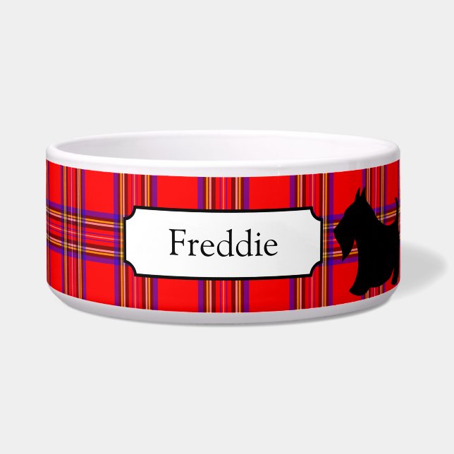 Customized Scottish Terrier Pet Bowl (Front)