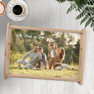 Customized serving trays with YOUR PHOTO.
