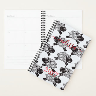 Customized Sheep Undated Monthly Weekly Aesthetic Planner