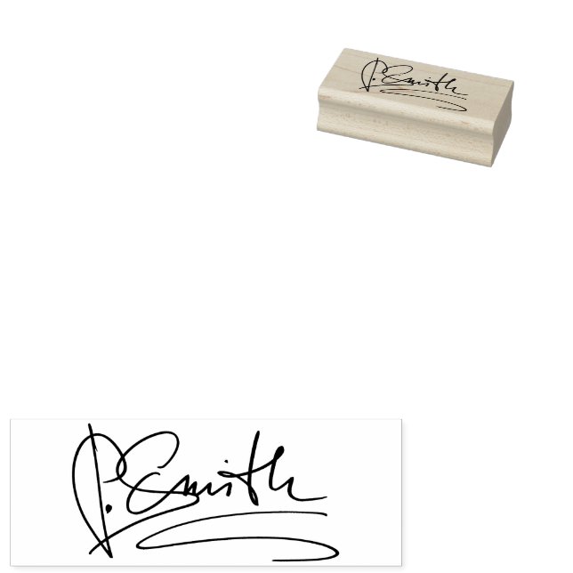 Customized Signature Rubber Stamp (Stamped)