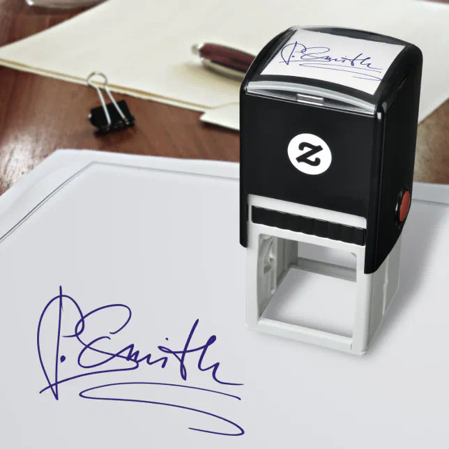 Customized Signature Self-inking Stamp | Zazzle