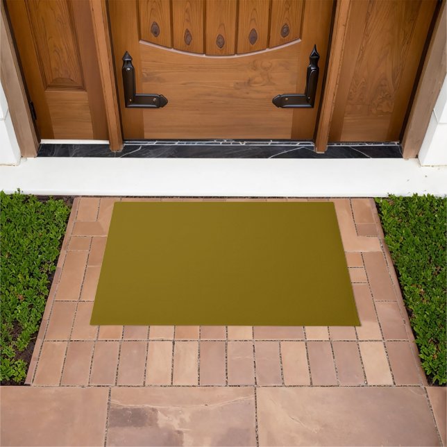 Customized Simple Modern Elegant Minimal Brown  Doormat (Outdoor)