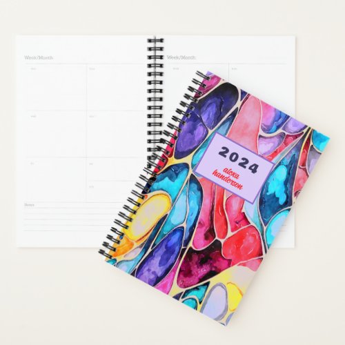 CUSTOMIZED SIMPLE MODERN WATERCOLOR INK DESIGN PLANNER