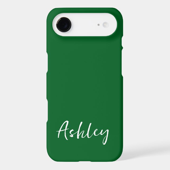 Customized Simple Stylish Modern Minimal Monogram  iPhone Case (Back)