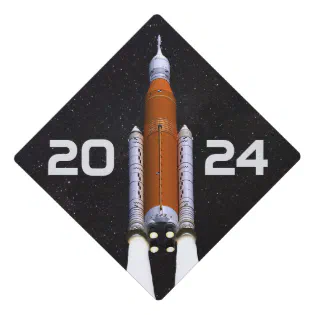 Customized SLS Space Rocket Graduation Cap Topper
