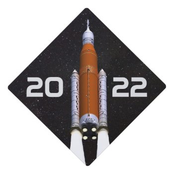 Customized Sls Space Rocket Graduation Cap Topper by GigaPacket at Zazzle