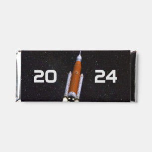 Customized SLS Space Rocket Graduation Party Paper Hershey Bar Favors