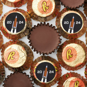 Customized SLS Space Rocket Graduation Party Paper Reese's Peanut Butter Cups
