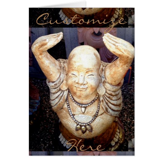 Customized smiling buddha card (Front)