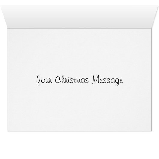 Customized Snowman Christmas Cards (Inside Horizontal (Bottom))