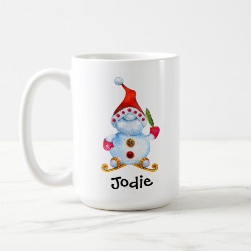 Customized Snowman Gnome 15 oz Coffee Mug