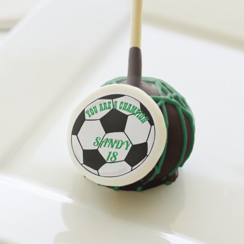 Customized Soccer Ball Sports Game Cake Pops