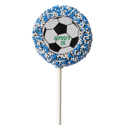 Customized Soccer Ball Sports Game Chocolate Covered Oreo Pop