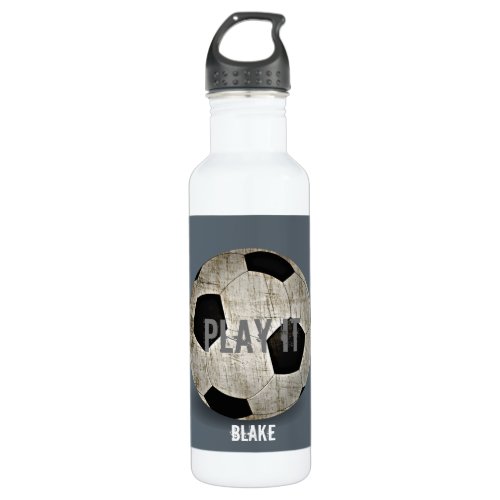 Customized Soccer Ball Stainless Steel Water Bottle