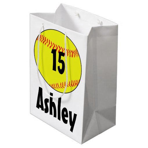 Customized Softball Gift Bags Zazzle