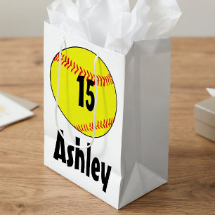 Customized Softball Gift Bags