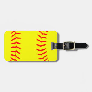Customized Softball Luggage Tag