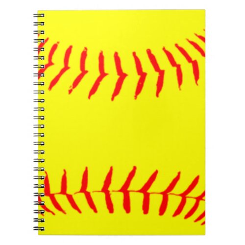Customized Softball Notebook