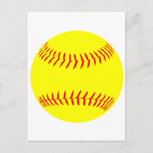 Customized Softball Postcard (Front)