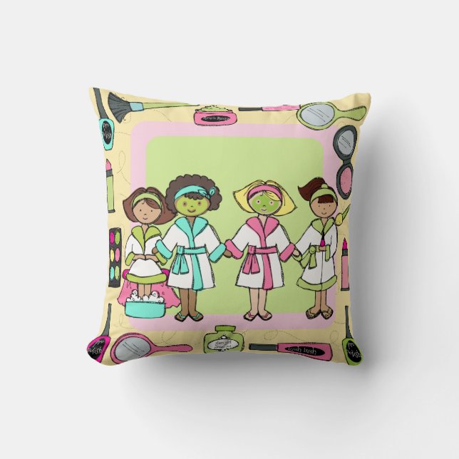 Customized  Spa Party Pillow (Front)