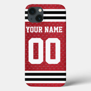 Customized Sports Hockey Jersey iPhone 13 Case
