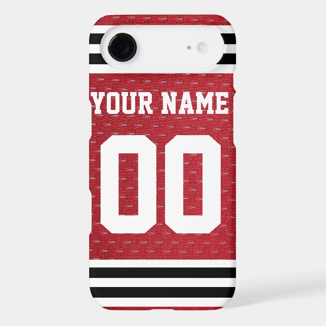 Customized Sports Hockey Jersey Case-Mate iPhone Case (Back)