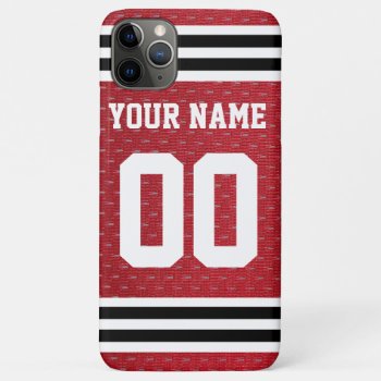 Customized Sports Hockey Jersey Iphone 11 Pro Max Case by clonecire at Zazzle