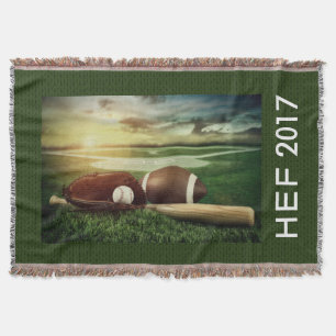 Customized Sports Throw Throw Blanket