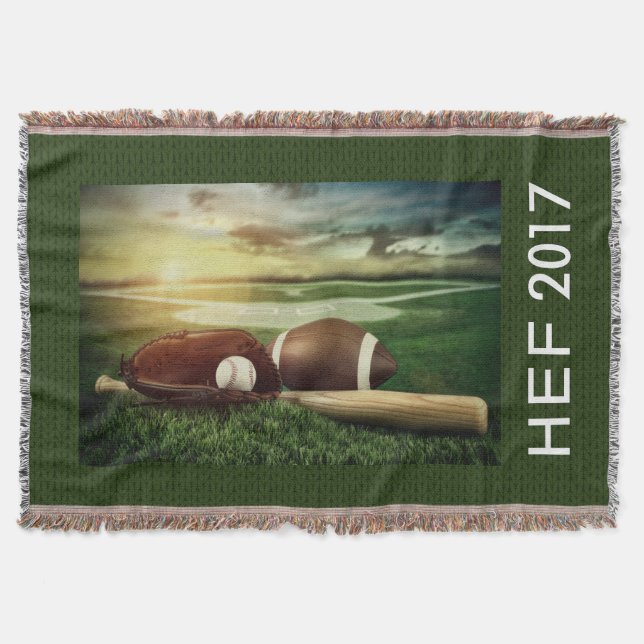 Customized Sports Throw Throw Blanket (Front)