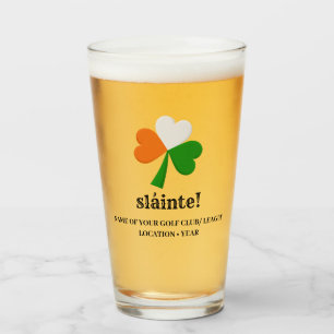Customized St. Patrick's Day Slainté Beer Glass