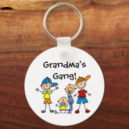 Customized Stick Figure Family Keychain | Zazzle