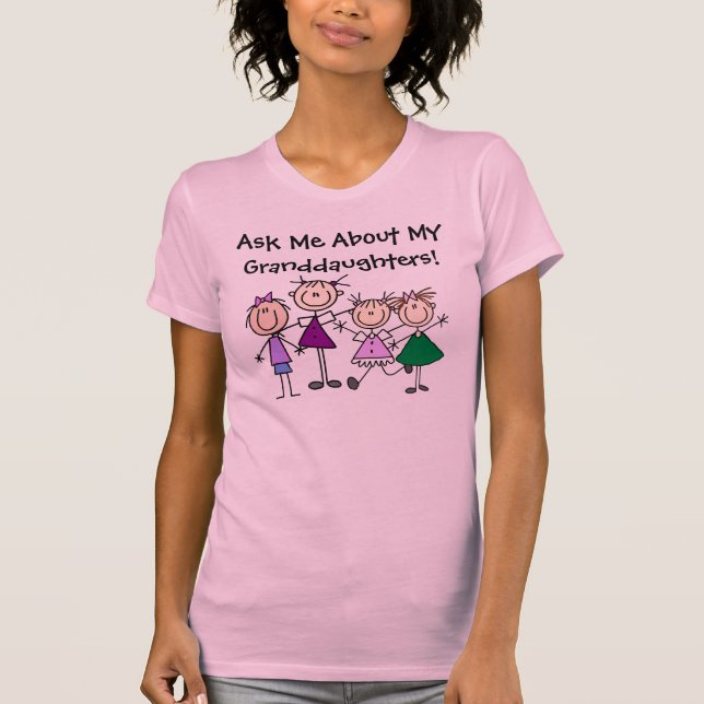 Customized Stick Figure Kids Family T-shirts (Front)