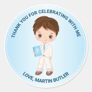 Customized Sticker for Boy First Holy Communion