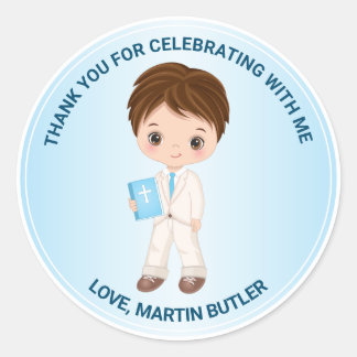 Customized Sticker for Boy First Holy Communion