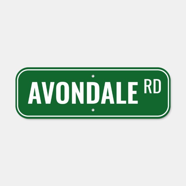 Customized Street Aluminum Housewarming Metal Sign (Front)